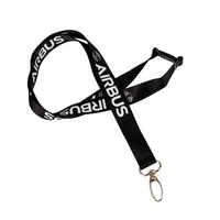 Vente en gros de lanière de cou personnalisée en polyester imprimé pour avion et compagnie aérienne lanière d'aviation personnalisée à vendre