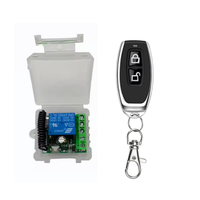 Module récepteur de relais sans fil 433 MHz 12V 1CH pour porte de garage, télécommande marche/arrêt