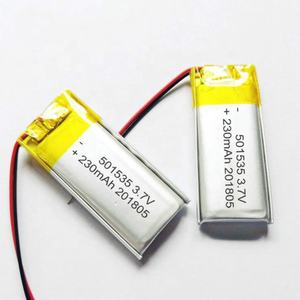 230mah 501535 3,7 v duro caso polímero de litio de la batería de iones de las células paquete de e-bike de la batería - Product Image 2