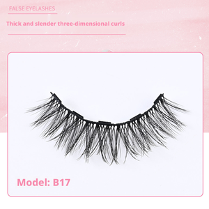 10 paires de <span class=keywords><strong>faux</strong></span> <span class=keywords><strong>cils</strong></span> magnétiques réutilisables en soie naturelle, type croisé mince tridimensionnel, aimant binoculaire agrandi - Product Image 4