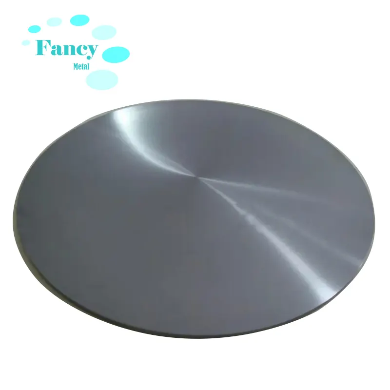 China Factory Custom Pure tungsteno Sputtering Target Wolfram Round Plate tungsteno Metal