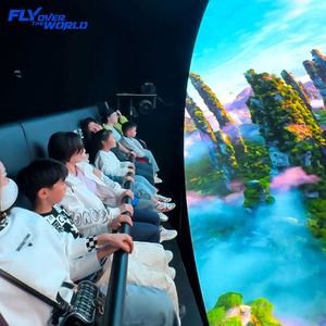 สวนสนุก VR โรงภาพยนตร์บิน 9 มิติ แบบหลายผู้เล่น เบาะนั่งเสมือนจริงพร้อมระบบเคลื่อนไหว - Product Image 3