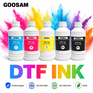 Encre numérique DTF CMYK blanche à base d'eau 1000ml pour impression directe sur film, système d'encre de transfert thermique en gros - Product Image 1