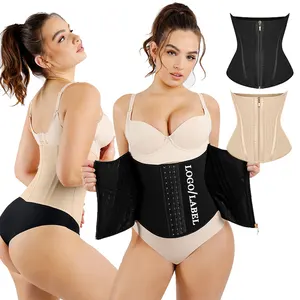 HEXIN Slimming Body Shaper Adjustable Firm Compression Belt Tummy Control Latex Waist Trainer Shaper For Women