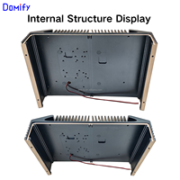 Boîtier PC en alliage d'aluminium personnalisé Mini-ITX 3,5 pouces Carte mère SBC Sans ventilateur Châssis industriel embarqué Revêtement en poudre ODM OEM DM30 Stock