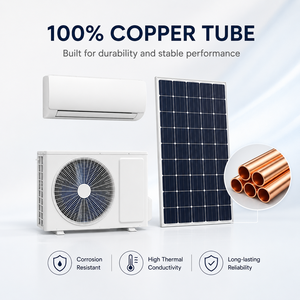 เครื่องปรับอากาศพลังงานแสงอาทิตย์อุตสาหกรรม 24000BTU ไม่ต้องใช้ไฟฟ้าแบบไฮบริด ACDC แยกส่วน รุ่น GD-9K-CH ระบบขับเคลื่อนโดยตรงจากแผงโซลาร์เซลล์ (ไม่ใช้ MPP ภายนอก) - Product Image 4