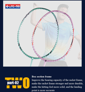 Raquette de badminton Lingmei R680 en fibre de carbone complète, modèle économique - Product Image 2