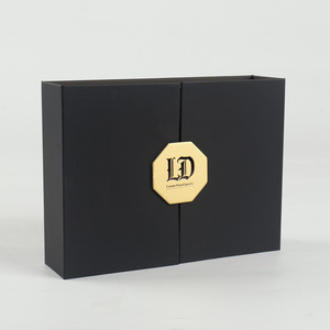 Double Door Gift <b>Box</b> Paper Custom Jewelry Cosmetic Packaging New Year Gift Set Wenzhou Origin 001 - Product Image 2