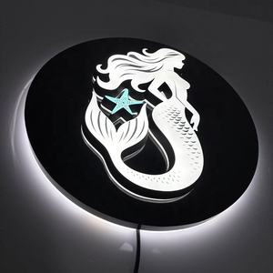 Segno principale esterno personalizzato acrilico scatola luminosa segno per le imprese 3d segnaletica <span class=keywords><strong>Led</strong></span> di bordo del segno luminoso - Product Image 1