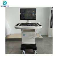 Appareil d'échographie Doppler couleur médical professionnel, machine à ultrasons numérique 3D sur chariot pour vétérinaires