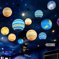 Lampes LED IP65 étanches en forme de planètes - Matériau acrylique pour pelouse, centre commercial, parc, luminaires décoratifs extérieurs à encastrer dans le sol