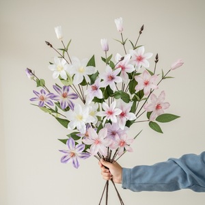 Artificial Magnolia Flowers Silk Handmade Home Decor <b>Wedding</b> <b>Props</b> - Product Image 4