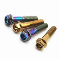 Pernos de Cabeza Hexagonal Lisa de Titanio GR5 de Grado Industrial BOSS M10*10-90mm con Rosca UNF