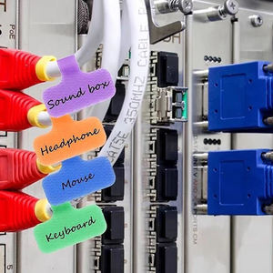 Étiquettes de câble métallique en gros imprimant des étiquettes de câble en papier en matériau synthétique PP étiquettes de fil à crochet et boucle inscriptibles en nylon - Product Image 6