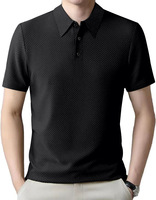 T-shirt polo décontracté à manches courtes pour homme, col rabattu, boutonné, nouvelle collection été 2025, transfrontalier