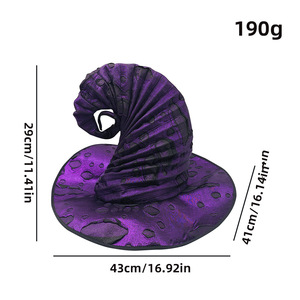 Sombrero de Bruja Luling Yaoyao Morado Talla Única Accesorio para Disfraz de Halloween - Product Image 5