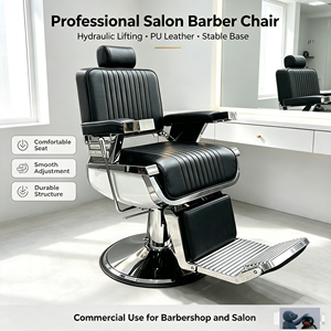 Commercial Modern Barber <b>Chair</b> Hydraulic <b>Recline</b> Massage All-Purpose Grooming Heavy-Duty <b>Leather</b> Salon <b>Chair</b> Living Room - Product Image 6