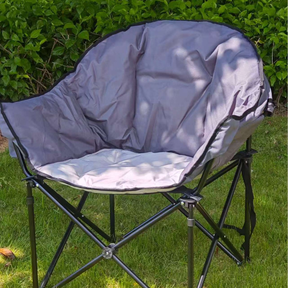 Chaise impériale extra-large gris foncé
