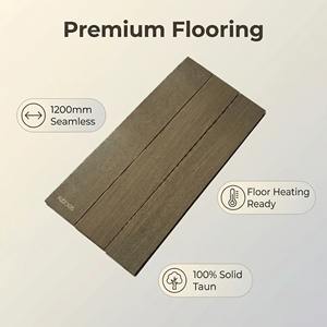 Suelo de Madera Maciza de Pometia de Gran Formato, 18 mm, 1200 mm de Longitud, Sistema de Bloqueo para Calefacción por Suelo Radiante, Uso en Cocina y Parques - Product Image 2