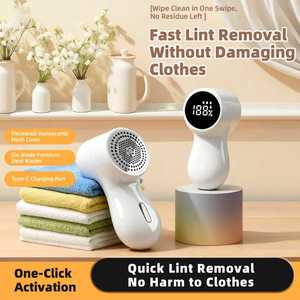 مزيل الوبر الكهربائي القابل لإعادة الشحن مع شاشة LED، سريع وفعال لإزالة الكرات والوبر من الملابس - Product Image 6