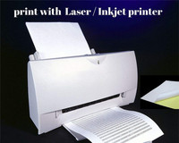 Étiquettes en papier autocollantes imperméables imprimées sur mesure, format A4, autocollants à code-barres pour téléphone portable, ordinateur, écouteurs - Imprimante laser/jet d'encre