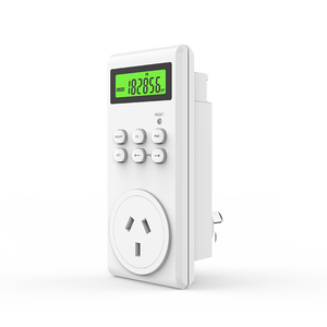 Temporizador semanal digital y electrónico programable antiinflamable de plástico pulido para iluminación del hogar encendido/apagado automático - Product Image 2