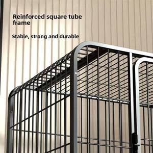 Gabbia per <span class=keywords><strong>Cani</strong></span> in Ferro Ben Ventilata con Design a Rete Traspirante per <span class=keywords><strong>Cani</strong></span> Medi/Grandi, Uso Interno con Area Toilette Separata, Per Tutte le Stagioni - Product Image 2