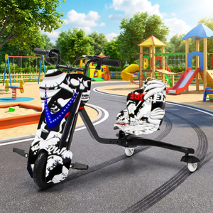 Triciclo Eléctrico para Niños con Giro <span class=keywords><strong>de</strong></span> 360 Grados, 3 <span class=keywords><strong>Ruedas</strong></span>, Scooter <span class=keywords><strong>de</strong></span> Derrape, <span class=keywords><strong>Ruedas</strong></span> LED, Altavoz Bluetooth, Vehículo Infantil - Product Image 3