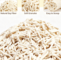 Litière pour chat en fibres de tofu naturelles de haute qualité, agglomération rapide, contrôle des odeurs, faible poussière, écologique, jetable aux toilettes, couleur blanche changeante