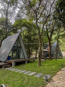 Skyacross2608 Changxu Villa de luxe à ossature en A, maison modulaire isolée thermiquement, petite maison triangulaire préfabriquée <span class=keywords><strong>pour</strong></span> appartement ou <span class=keywords><strong>chalet</strong></span> - Product Image 3