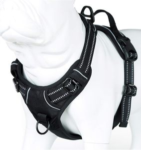 Harnais pour chien rembourré réfléchissant en nylon Oxford avec doublure en maille douce pour le camping/les voyages - Vente en gros - Product Image 1