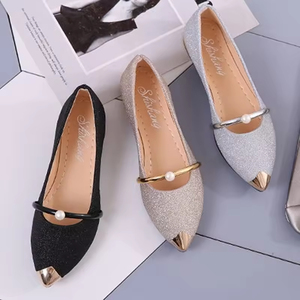 Zapatos Planos de Mujer con Parte Superior Esmerilada, Zapatos de Cuero para Uso Diario en Exteriores, Zapatos de Oficina Antideslizantes y Ligeros para Mujer, Zapatos Cerrados - Product Image 3