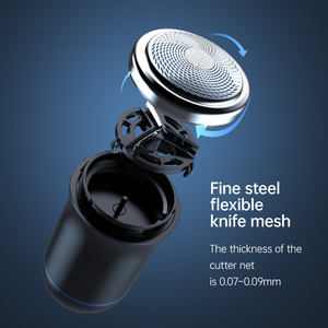 USB נטענת מיני נייד מכונת גילוח חשמלית עמיד למים גוזם זקן מקצועי לגילוח פנים לגברים מכונת גילוח לנסיעות - Product Image 5