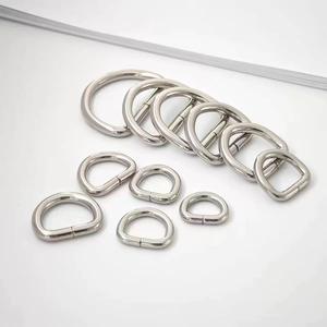 Accesorios para bolsas de Metal, anillos en <span class=keywords><strong>D</strong></span>, alambre de 3,8mm de diámetro, hebilla de anillo en <span class=keywords><strong>D</strong></span> sin soldar de hierro, herrajes para correa de bolso, mochila, equipaje - Product Image 3