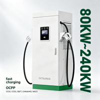Nouveau chargeur rapide pour voitures électriques EVTAURUS 80-240kW CCS2 GBT NACS Chademo DC, charge rapide pour véhicules électriques, entrée 380V