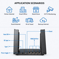 Modem DNXT 4G LTE avec carte SIM, WiFi 6, routeur WiFi avec carte SIM, AP, VPN, routeurs WiFi commerciaux, 5000 mAh, routeur WiFi sans fil pour le bureau