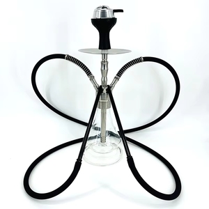 Dropshipping, Envío con Etiquetado Opcional; Set de Cachimba Árabe con Componentes de Hierro, de Doble Tubo - Product Image 1