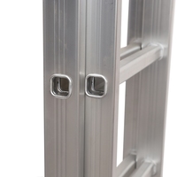 Échelle télescopique en aluminium Escalier Échelle en aluminium Échelle pliable compacte à rallonge