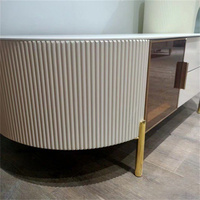 Revêtement en MDF ondulé flexible, panneau en bois de pin massif, décoration ondulée