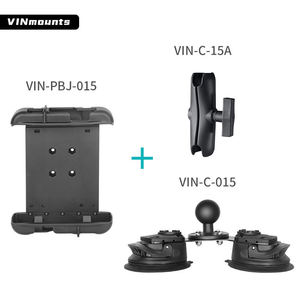 Support de tablette universel pour voiture VINmounts 8 pouces, ventouse pour tableau de bord et pare-brise, rotation à 360° °   Support d'affichage réglable pour véhicule - Product Image 3