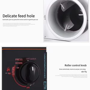 Автоматическое оборудование для обработки семян каштана, семян дыни, арахиса, многофункциональная газовая горизонтальная машина для жарки 80 Вт - Product Image 5