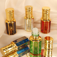 Nouvelle Offre Spéciale – Mini Bouteille Vide Fantaisie de 6 ml pour Huile d'Oud Attar, Huile Essentielle, Parfum – Flacons en Verre avec Bouchon à Vis, Prêts pour Diffuseur à Bâtonnets