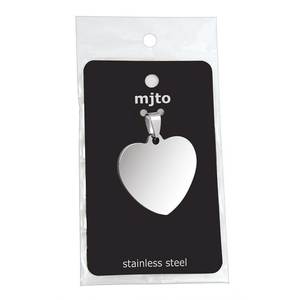 Componente per Gioielli a Forma di Cuore in Acciaio D15mm - Product Image 2