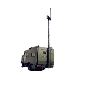 Mástil Telescópico de 10 m - Torre de Antena de Aluminio Montada en Vehículo con Manivela para Radioaficionados - Product Image 1