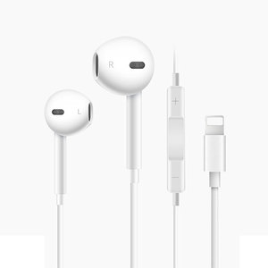 Auriculares internos con cable y conector de 8 pines, controlador dinámico para escuchar música en dispositivos móviles compatibles, calidad de sonido clara - Product Image 2