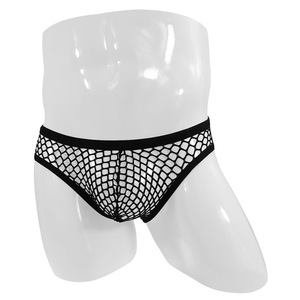 Calzoncillos de malla sexys de talle bajo para hombre, de nailon y elastano, con diseño transparente, color negro - Product Image 2