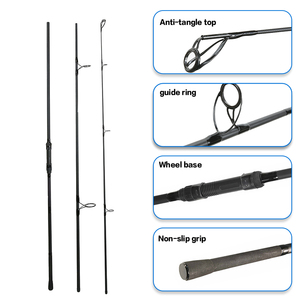 <span class=keywords><strong>Canne</strong></span> à pêche 3m 3.3m 3.6m 3.9m 2 sections, puissance moyenne-lourde 100-200g, cannes à pêche pour surfcasting - Product Image 5
