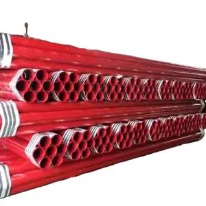 Tuyau d'arrosage de feu cinq étoiles en acier au carbone, peint, en époxy rouge, avec pointes rayées, 2022, livraison gratuite