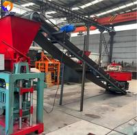 Machine à fabriquer des blocs de béton WanJun 4-35C avec réducteur et élévateur à chaîne, commande manuelle, pour briques creuses et pleines