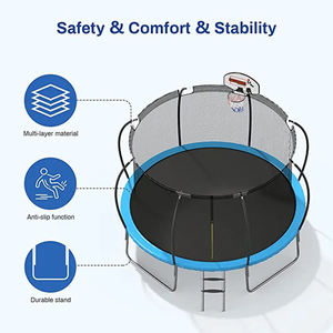 높은 어린이 탄력 침대 보호 그물 점프 침대 물 트램폴린 품질 트램폴린 야외 가정용 성인 - Product Image 2